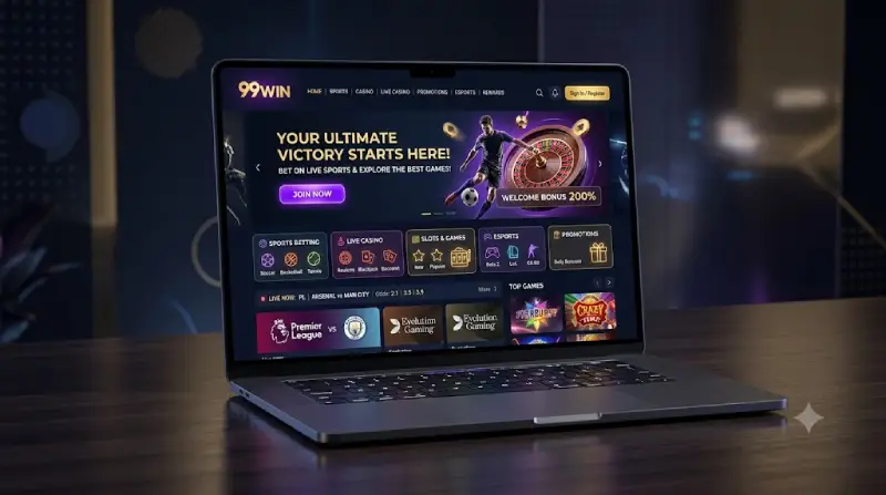 Trang chủ 99WIN và giao diện nền tảng