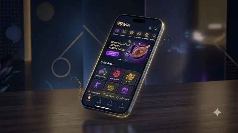 Giao diện di động 99WIN trên điện thoại